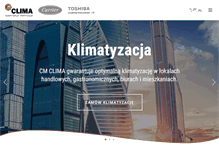 Tablet Screenshot of cmclima.pl